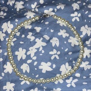 Large Faux Pearl Necklace